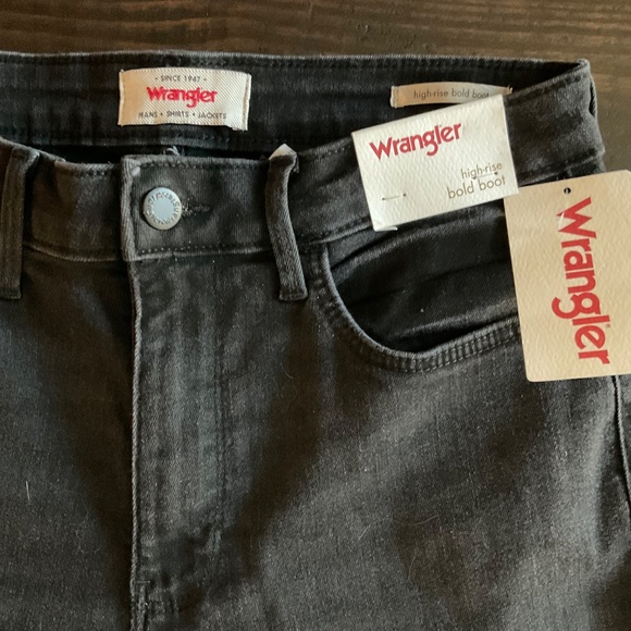 NWT, Wrangler High Rise Bold Boot Jean, Women’s Sz 10, Black, Best Seller - Picture 6 of 9